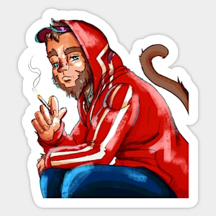 Smoke Monkey Sticker